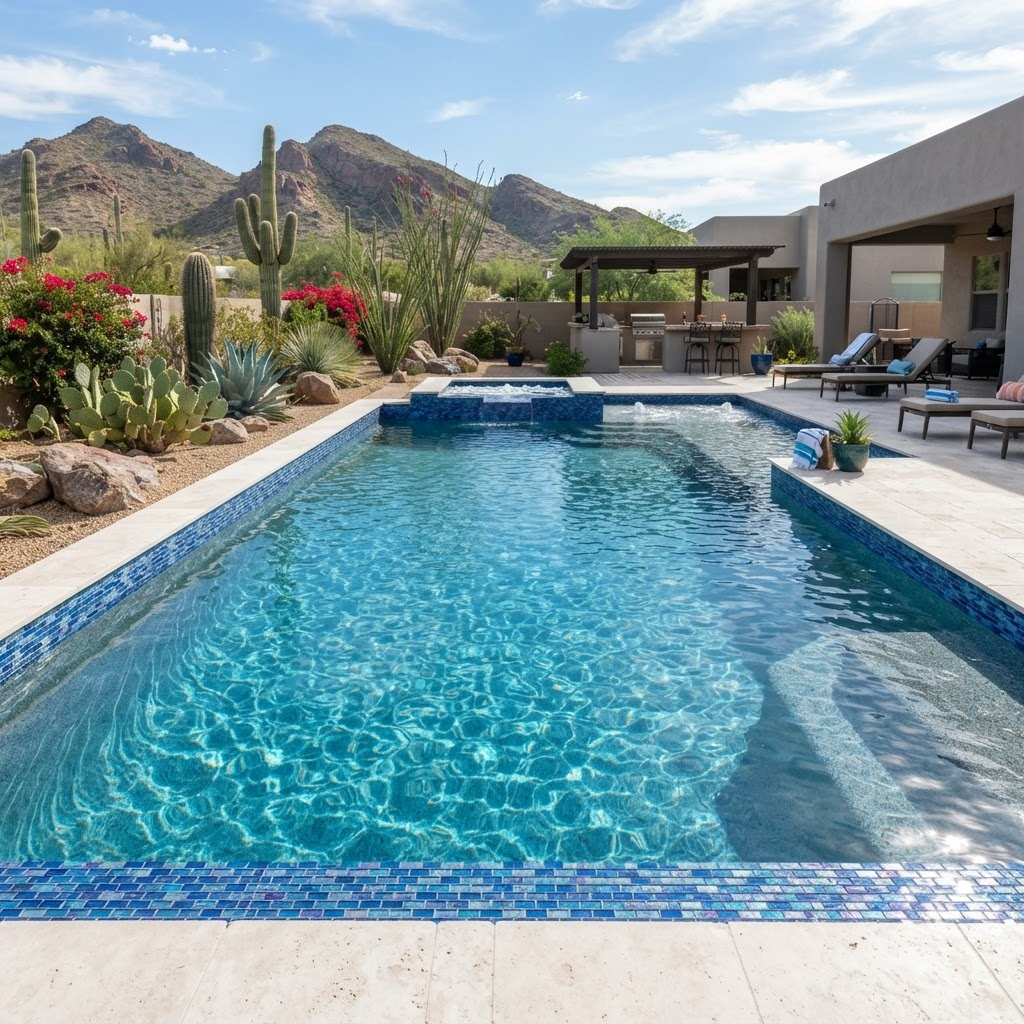 Pool Water Line Tile
